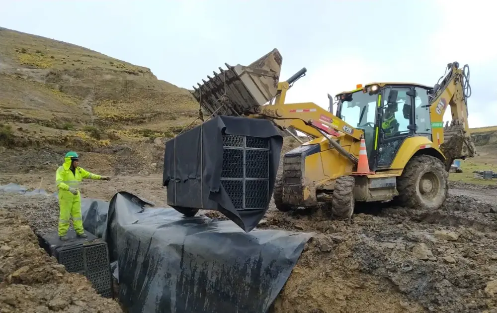 Subdrenaje Relavera 7 Julcani, Huancavelica, Perú