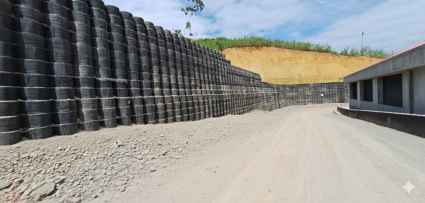 Muros de suelo reforzado / mecánicamente estabilizado
