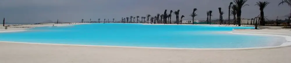 Lagunas de aguas ornamentales y piscinas