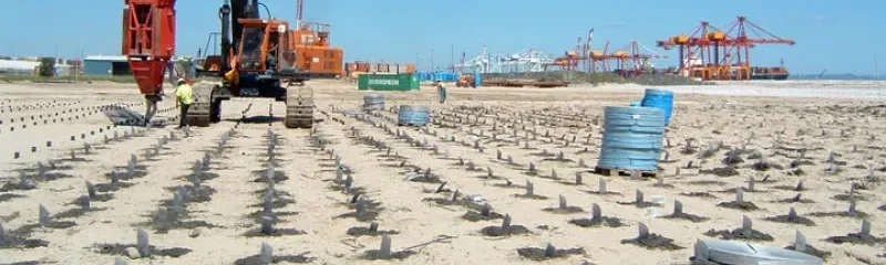 Drenes verticales prefabricados